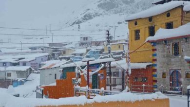 Snowfall At Badrinath Dham