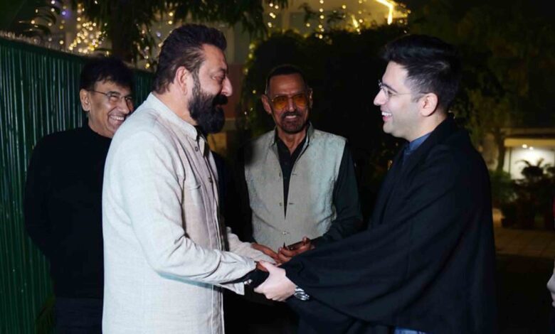Raghav Chadha and Sanjay Dutt