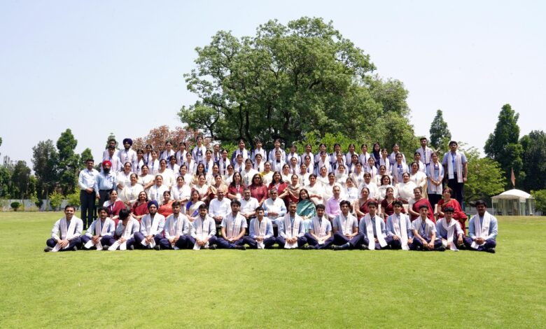 Pb Governor Felicitates Meritorious Students