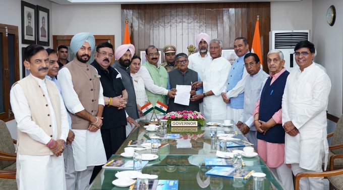 Pb BJP Met Pb Governor