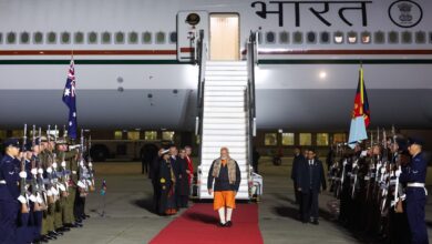 Prime Minister Narendra Modi arrived in Melbourne