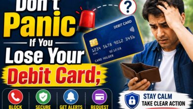 Lose Your Debit Card